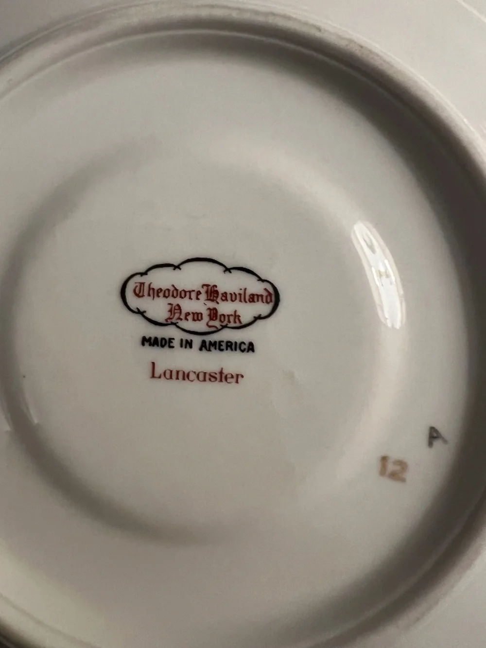 Theodore Haviland Lancaster Teacups and Saucers 4 Sets